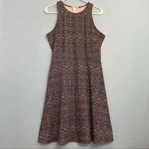 H&M Collection Geometric Circles Fit &Flare Dress - Black/White - Medium